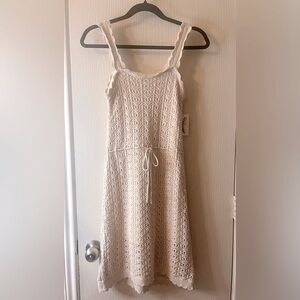 🛍️NWT Jessica Simpson Medium Cream Sleeveless Sundress